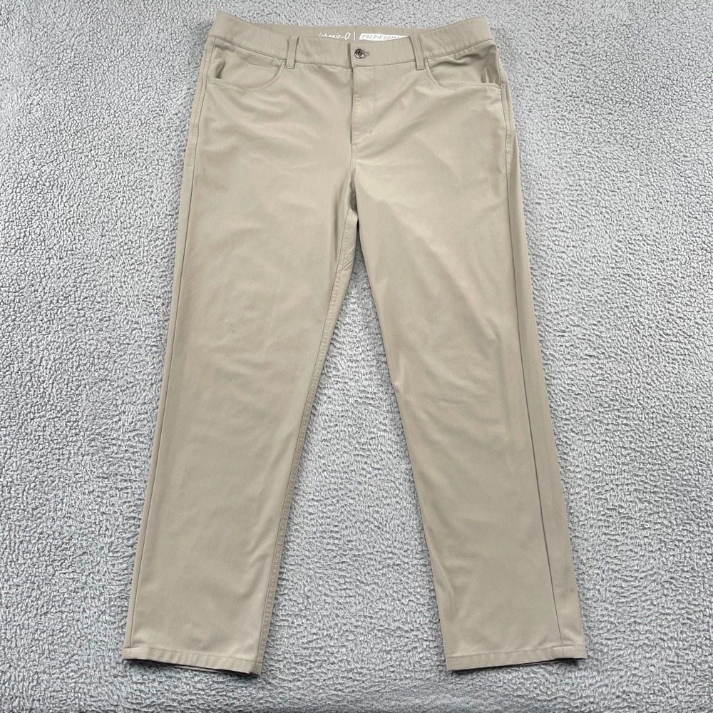Johnnie-O Pants Mens 38 Tan Prep-Formance 5-Pocket Performance Golf Trousers